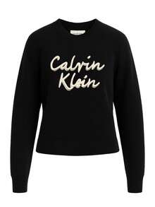 Calvin Klein Girls' Sweatshirt Black - Black - View 1