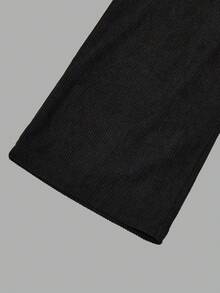 Thickened Corduroy Retro Suspender Pants For Women, Korean Style, Slim Waist Straight Leg Wide Leg Jumpsuit, Suitable For Spring, Autumn And Winter