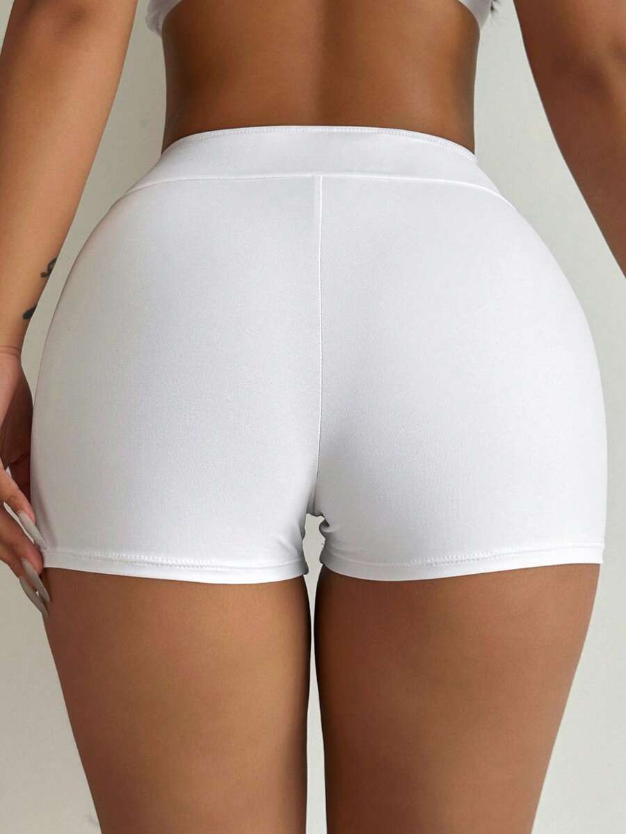 Swim Basics Summer Beach Women's Solid Color Bikini Bottom