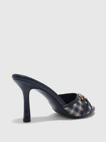 CUCCOO BIZCHIC 女士休闲舒适高跟凉鞋，适合日常穿着，夏季 - 藍色 - 查看 9