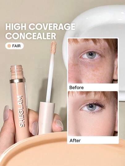 Like Magic 12Hr Full Coverage Concealer-Fair Matte Liquid Concealer Correcteur De Couleur éClaircissant Longue Tenue Anti-Cernes Hydratant Longue DuréE Toute La JournéE Et Sans Poids Anti-Cernes NoëL Hiver Marque Beauté Visage Maquillage CosméTique Pour Femmes Filles Parfait Pour Hiver IdéAl Pour Y2K ÉLéGant Mode Adapté Pour Anniversaire Xmas Cadeau FêTe PrêT Meilleure Couleur