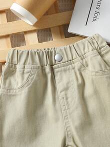 SHEIN Vintaside Kids 3条装男婴百搭休闲日常弹力腰宽松牛仔裤 - 彩色 - 查看 6