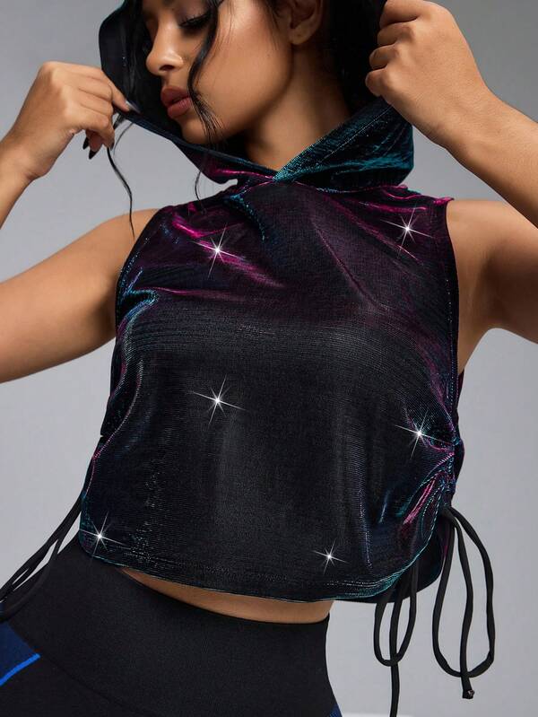 Innovista Mental Shine Loose Sports T-Shirt Relax Fit Woman Crop Hoodie Gym Top Baggy Workout Outfits Athleisure Breathable Oversize Activewear Sleeveless Shiny Metallic Fall Vest  Daily Athletic HIIT Training Comfort Movement Cardio Running Cycling CrossFit Outdoor Exercise Healthy TT Viral IG Reel Ready FYP INSTA OOTD Black Violet Purple Performance Gear Influencer Fashion Versatile Outfits Durable Affordable Premium Tops Esportivos Winter
Transpirable Menopause-Friendly Back To School Active Fall   Fitness Collection Platform Hot Selling Alternative To Quality,Affordable,Budget-Friendly,Gymoutfits,Deportiva,Mujer,Physical Training,Aerobic Exercise,Gymtok