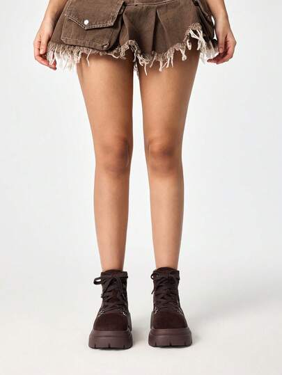 Women's Thick Sole Casual Motorcycle Ankle Boots