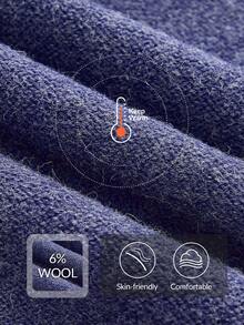 Ontre 2025冬季女士针织开衫，优雅宽松版型，适合5-15°C，适合万圣节、圣诞节、冬季、工作、办公室等场合，蓝色长袖针织衫，职业女性，配有腰带，商务休闲，日常穿着，百搭开衫，现代都市风格，适合情人节、万圣节、圣诞节、感恩节、节日等场合，时尚百搭女士开衫 - 藍色 - 查看 8