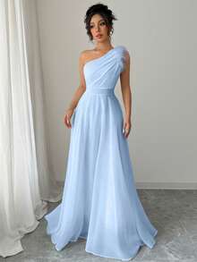 Modelyn Francuska sukienka retro z asymetrycznym dekoltem i bez rękawów w stylu leśnym