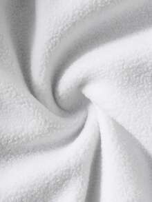 SHEIN Playful Pals 男婴幼儿0-3岁日常休闲百搭保暖抓绒熊耳连帽衫外套，秋冬季 - 黑色 - 查看 7