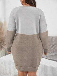 EMERY ROSE Áo sweatshirt dài tay cổ tròn in họa tiết trái tim tối giản, kiểu dáng thường ngày, cỡ lớn, thích hợp cho mùa xuân. - Nhiều màu - Xem 4