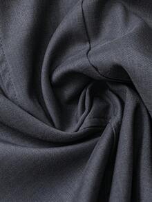 SHEIN PETITE Fashionable And Simple Dark Grey High Waist Women's Spring And Summer Fitted Shorts. Back Zipper Style For Women's Daily Commuting And Romantic Dating Shorts.