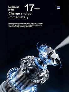 JMMO ZLP-003 高容量多电池 2*2000mAh 4000 mAh 总电池容量无线车载气泵 | 高压快速充气，轿车电动轮胎充气泵 无线汽车轮胎 | 便携式高压泵，汽车轮胎快速充电 包含照明灯 适用于摩托车、自行车、篮球、足球、排球和汽车。