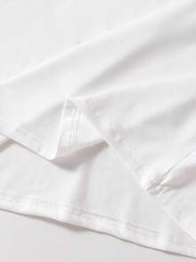 Elladie kids 圣诞连衣裙；女童白色蝴蝶结装饰衬衫搭配双层半身裙，适合日常或度假穿着。 - 紅色 - 查看 7