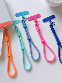 Adjustable Multicolor Nylon Phone Lanyard Durable Fashionable Short Cord For Mobile Keychain Phone Case Anti-Lost Accessory Phone Strap