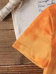 Rubble X SHEIN 小男孩卡通图案圆领短袖T恤，夏季 - 白色 - 查看 3