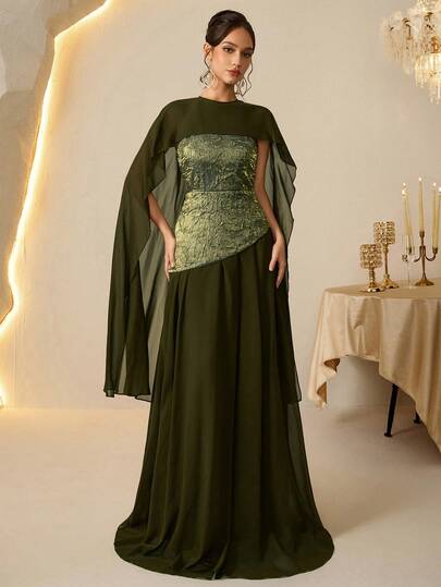 Coutiva فستان سهرة رسمي أنيق من قطع متناسقة للنساء