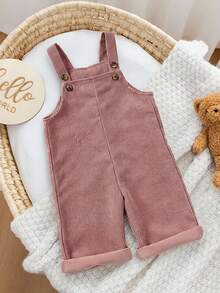 SHEIN Mono de leopardo lindo para bebé niña, versátil para el estilo callejero de otoño/invierno - Rosa - Ver 4