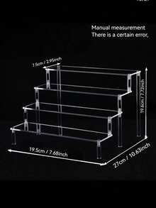 Klares Acryl Kosmetikregal - Mehrstöckiger Organizer für Make-up und Pflegeprodukte, großer Kapazität Schminktisch Aufbewahrungsständer - Verschiedenfarbig - Übersicht 21