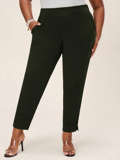 Comfylo Plus Size Women's Casual Commuter Pants Plus Size Women Clothes Curve Plus Size Pants Petite Curve Pants Plus Size Pants Joggers Plus Size