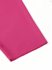 Ellevyn Conjunto de 2 piezas de vestido sin mangas con cintura ceñida y cárdigan de unicolor, talla grande - Rosa Fucsia - Ver 11