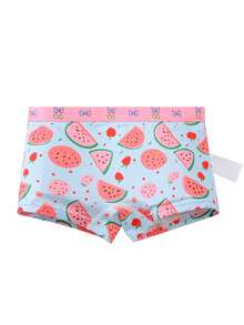 4pcs/Set Girls' Soft & Breathable Hipster Underwear