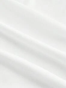 SHEIN MOD 3件套女士纯色垂褶领时尚吊带衫 - 紅色和黑色 - 查看 4