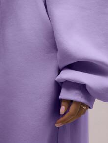 MUSERA Oversized Fleece Hooded Sweatshirt Graduation,Back To School,Graduation,Teacher For Women,Back To School Winter Spring Casual - Lilac Purple - View 6