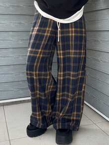 FRIFUL 女式拉绒直筒休闲裤 - 藏蓝色 - 查看 2