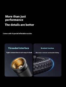 JMMO ZLP-003 高容量多电池 2*2000mAh 4000 mAh 总电池容量无线车载气泵 | 高压快速充气，轿车电动轮胎充气泵 无线汽车轮胎 | 便携式高压泵，汽车轮胎快速充电 包含照明灯 适用于摩托车、自行车、篮球、足球、排球和汽车。