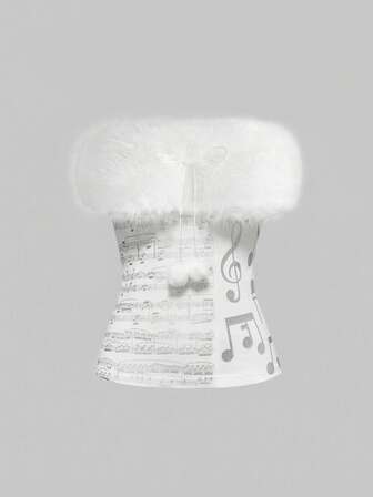 J-Fashion Gilet sans manche en fausse fourrure détachable de style Gyaru Y2K Himekaji, convient pour les tenues d'hiver pour femmes