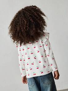 Maija Kids Maija Kids 女童碎花针织柔软圆领长袖套头衫 - 粉色 - 查看 2