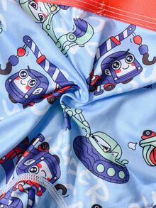 4条装 男童卡通字母印花休闲平角内裤