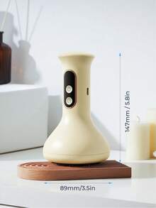 Teckwe Masajeador eléctrico con calefacción, piedras calientes para masaje, cepillo de meridianos, herramienta de masaje para celulitis, drenaje linfático universal, amasado, masaje abdominal y de espalda, para uso doméstico y spa