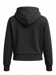 Tiro 24 Women's Hoodie Black - Black / White - View 2