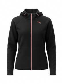 Puma Evostripe Women Full Zip Hoodie Black - Black - View 1
