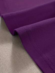 SHEIN Unity Women's Sleeveless Tank Top, Casual Liberty Statue & Letter Print, Summer Graphic Tees Women Tops - Purple - View 3