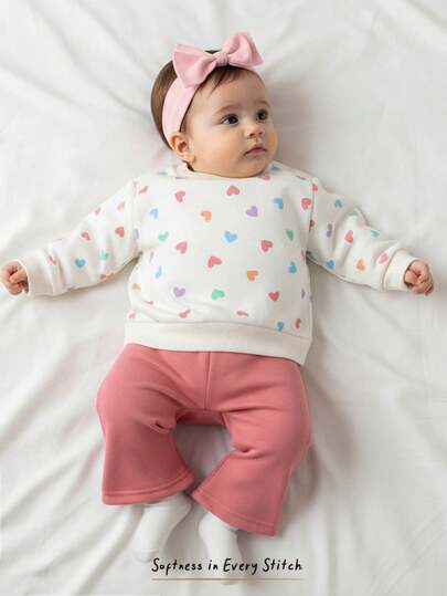 Cozy Pixies Conjunto de sudadera con capucha y pantalones acampanados suaves y cómodos para bebés niñas recién nacidas