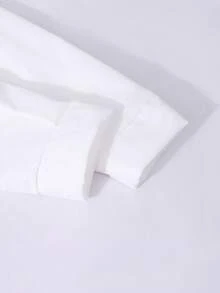 少女甜美学院风蝴蝶结领金属扣撞色二合一休闲连衣裙 - 粉色 - 查看 6