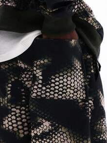 SUMWON Pantalones jogger de pierna ancha con estampado de escamas de serpiente, cordón ajustable en la cintura, puños elásticos, ropa casual y cómoda de corte relajado - Multicolor - Ver 6