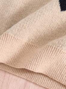 2pcs/Set Women's Fashionable Heart Graphic Crew Neck Casual Sweater And Wide Leg Pants Knit Suit, Autumn/Winter Knit Set Knit Two Piece Clothes Co Ord Sets Two Piece Set Long Sleeve Set Girl Knit Set Cute Sets Teen Clothes Set Girl Winter Clothes Teen Girls Sets Girls Sweater Sets Girl Clothes Autumn And Winter Clothes Girls Outfit Sets Winter Girl Outfit Set - Multicolor - View 8