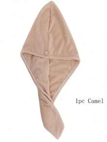 SHEIN 1pc/4pcs Women's Quick Dry Hair Towel Wrap - Highly Absorbent Microfiber Hair Drying Caps, Coral Fleece Bathroom Turban Towel Home Bathroom Decor Hair Bonnet - Multicolor - View 13