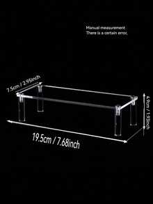 Klares Acryl Kosmetikregal - Mehrstöckiger Organizer für Make-up und Pflegeprodukte, großer Kapazität Schminktisch Aufbewahrungsständer - Verschiedenfarbig - Übersicht 20