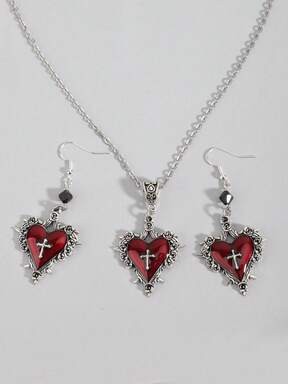 Kawaii 1pc Bee Necklace + 1 Pair Bee Earrings, Fashionable High-End Elegant Cute Personalized Rhinestone Faux Pearl Bee Insect Colorful Pendant Jewelry Set, Suitable For Daily Wear, Vacation, Gifts