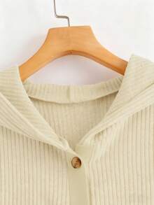 Franclia 女士休闲连帽开衫外套和阔腿裤两件套，抓绒罗纹家居服/运动服套装，秋季 - 杏色 - 查看 4