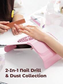 Teckwe 美甲除尘器，专业美甲工具 - 粉色 - 查看 2