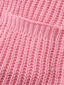 Manfinity Homme Men's Casual Solid Color Cardigan With Dual Pockets, Autumn/Winter Pink Cardigan Men Sweater Cardigan, Long Sleeve Top - Pink - View 4