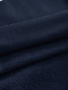 AXEPEAK Hooded Loose Fit Long Sleeve Pullover Sweatshirt For Men - Royal Blue - View 6