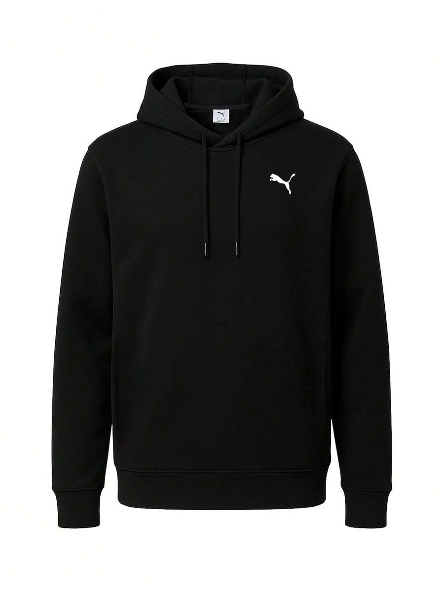 Puma Essentials Men's Hoodie Black - Puma Black - View 1