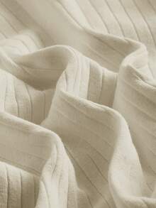 SHEIN EZwear 女士加大码休闲纯色立领长袖T恤