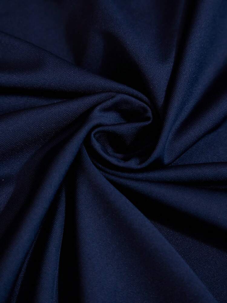 Conjunto de 2 piezas de talla grande para mujer con top y pantalones casuales a cuadros azules con bolsillos, para otoño/invierno