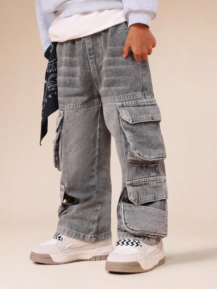 Cargo Jeans With Multiple Pockets