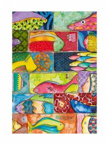 Ravensburger Moment: Splashy Fish 300 Pieces Adults Puzzles 14 Years+ 12001328 - Multicolor - View 2